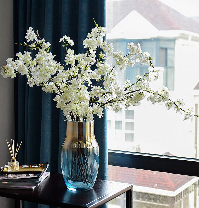 A granel, 19 ", ramas de árboles de flor de cerezo, flores artificiales, venta al por mayor 