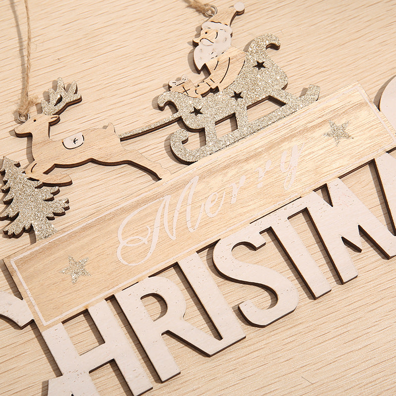 Bulk Christmas Sign Hanging Ornaments with Rope for Xmas Party Decor Wholesale