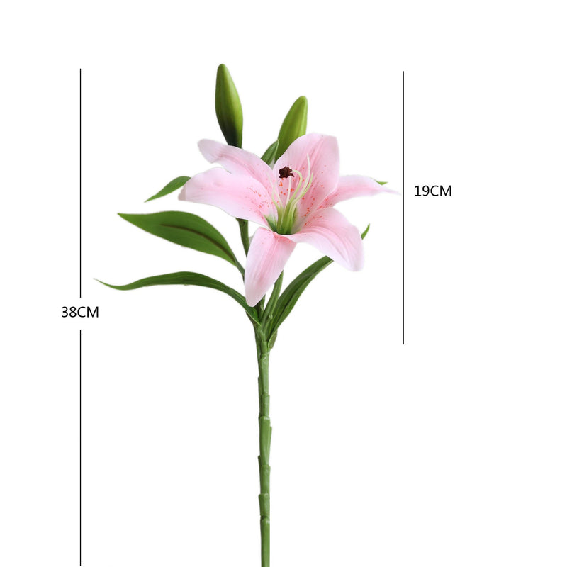 Bulk 14" Oriental Lilies Stems Real Touch Flowers Table Centerpieces Arrangements Wholesale