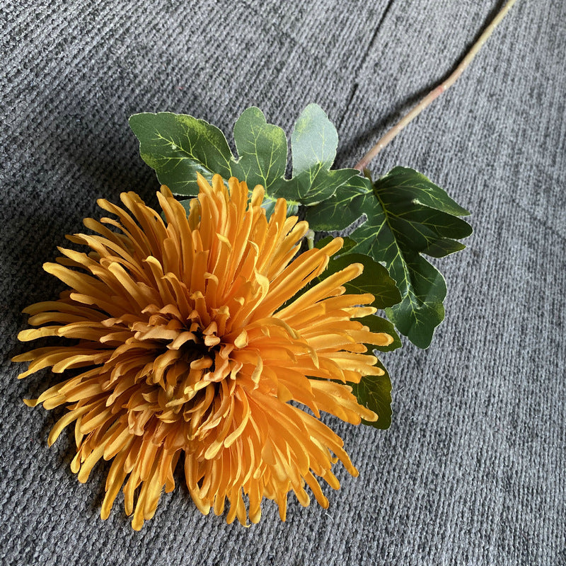 Single Stem Faux Silk Chrysanthemum Flower, 29 Inches Tall, Perfect for Weddings and Home Decor