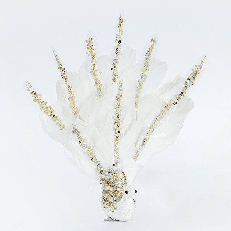 Bulk Simulated Peacock Christmas Hanging Ornaments  Wholesale