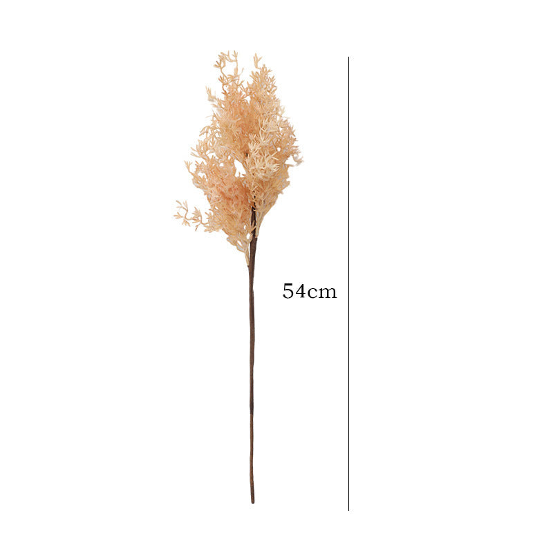 Artificial Frosted Misty Grass Bush, Faux Oncidium Filler Stem for Vases, Wedding Centerpieces & Home Decor