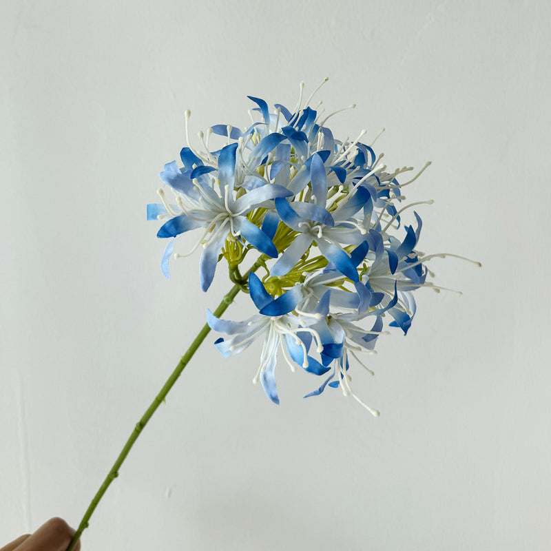 26" Faux Silk Lycoris Flower Bush, Retro Style, Perfect for Weddings, Events, and Home Decor