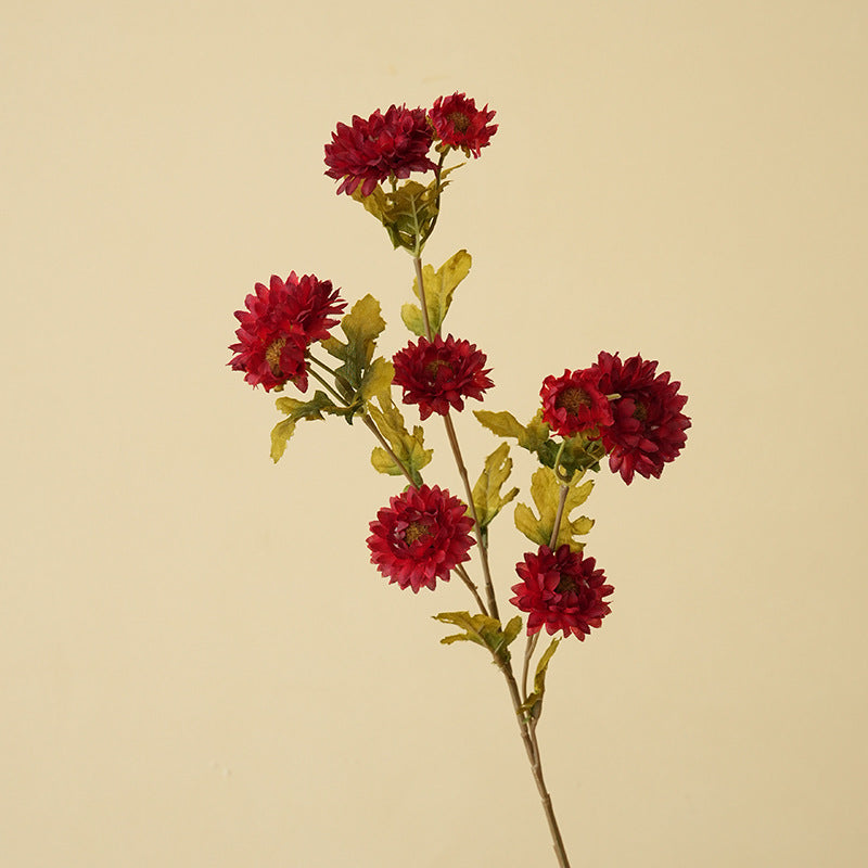 21" Artificial Daisy Bush with 8 Blooms, Silk Flower Arrangement for Home Decor, Weddings, Offices