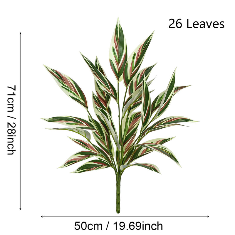 Artificial Snake Plant Bush, 25" Tall Realistic Faux Sansevieria Trifasciata, Modern Home & Office Decor, Zero Maintenance Fake Plants for Indoor Spaces