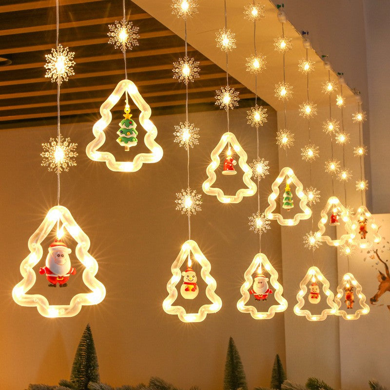Bulk Christmas String Lights Ornaments with Snowflakes Fairy Window Lights for Xmas Party Decor Wholesale