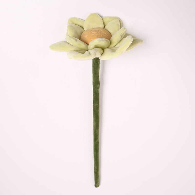 Artificial Lotus Flower, Single Stem with Bendable Stem, 17" Tall, Faux Silk Fabric, Home Decor, Wedding, Party