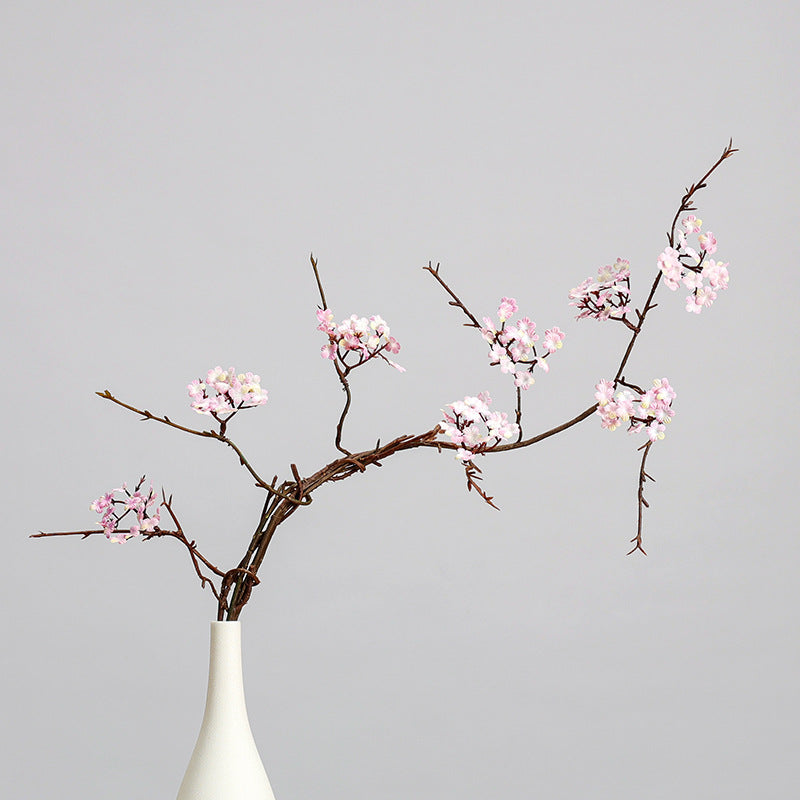 Artificial Cherry Blossom Branch, 34" Tall, Bendable Stems for Home Decor, Wedding, and Commercial Use