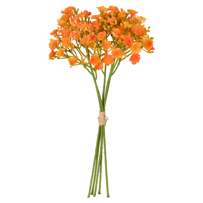 Artificial Baby's Breath Bouquet, 12" Hand-Tied Faux Gypsophila Bundle for Weddings, Home Decor & Floral Arrangements