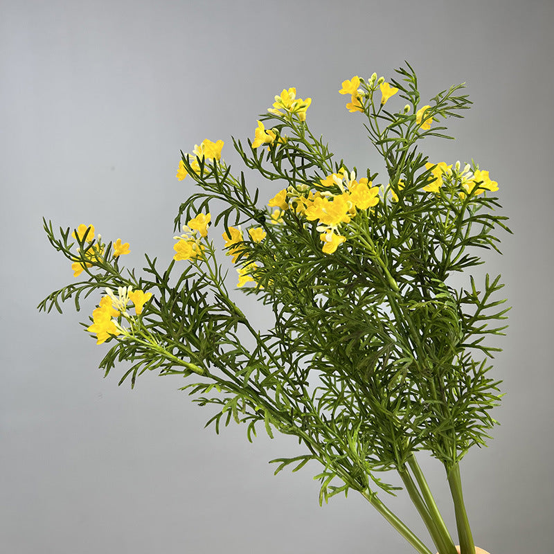 Artificial Daisy Chamomile Bush, Faux Wild Chrysanthemum Flowers, Plastic Stem, Farmhouse Wedding & Home Decor