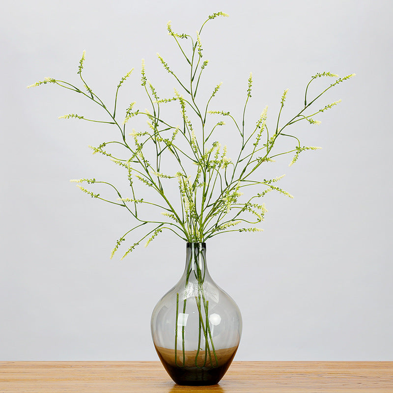Single Stem Artificial Lavender Knotweed, 48" Tall Plastic Faux Flower for Wedding Decor, Home & Commercial Styling
