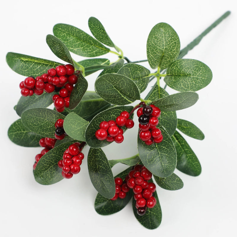 Lot de 6 arbustes artificiels de 10 pouces en vrac pour décorations de Noël en gros