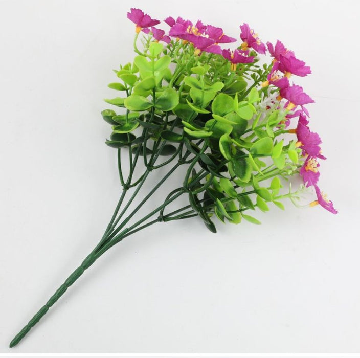 Bulk 10" Artificial Flowers Oxalis Outdoor UV Resistant Fake Outdoor Plants Wholesale
