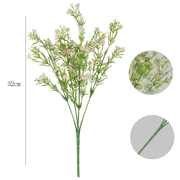 Flores artificiales a granel Gypsophila Bush al aire libre resistente a los rayos UV al por mayor 