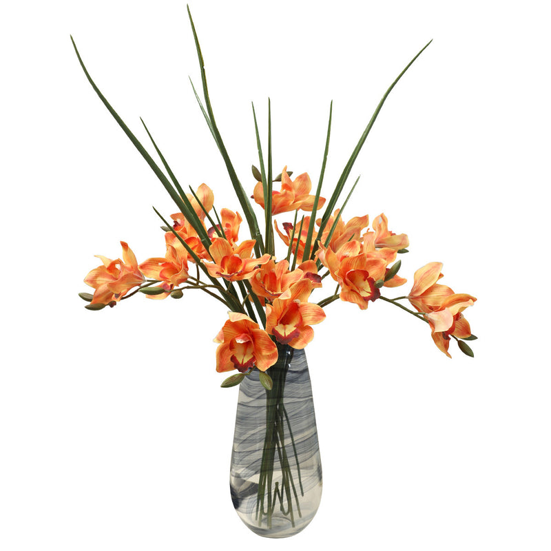 Single Stem Magnolia Flower, Real-Touch Latex, 30" Tall, Perfect for Home Decor, Weddings, and Commercial Spaces