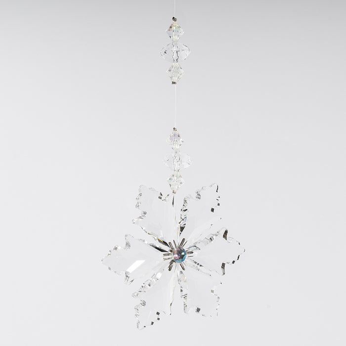 Bulk Christmas Snowflake Ornaments Acrylic Clear Hanging Pendant for Xmas Party Decor Wholesale