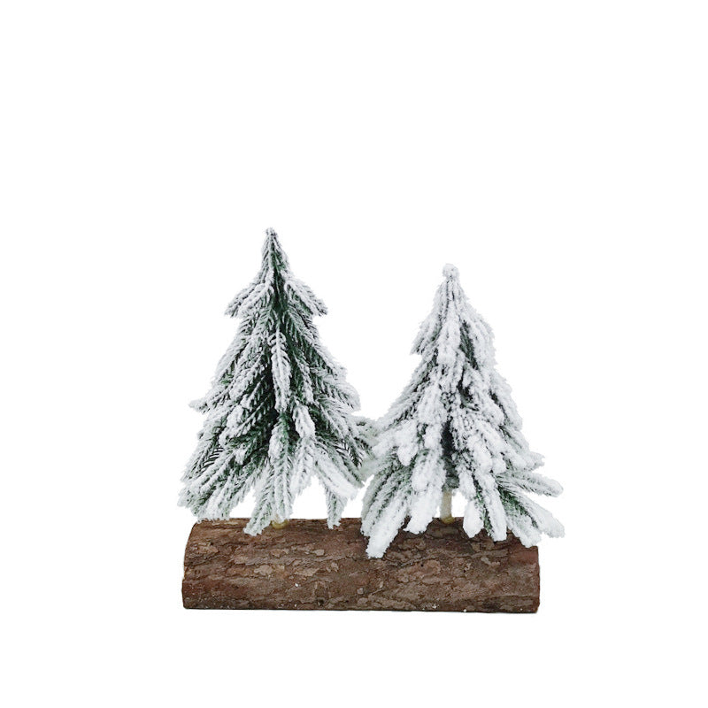 Bulk 8" Artificial Cedar Xmas Tree with Base for Party Tabletop Decor Wholesale