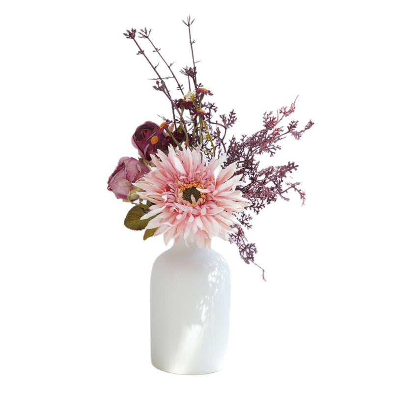 Artificial Peony Bouquet with 3 Blooms, 13" Silk-like Faux Flowers for Home Decor, Wedding Centerpieces, Modern Vase Arrangements