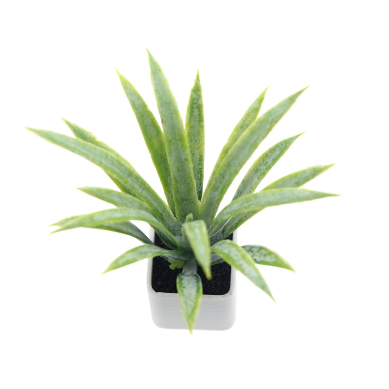Mini Faux Pineapple Plant in Pot, 2.5" Nordic Style Artificial Bromeliad for Dollhouse Decor, DIY Scenes & Tabletop Displays