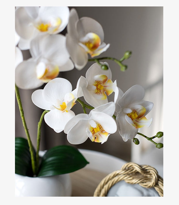 Bulk 13" Artificial Orchid Flowers Bonsai in Vase Wholesale