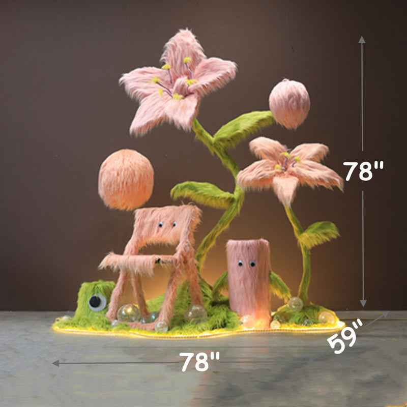 Arrangement de fleurs géantes de luxe en vrac pour centre commercial, bureau, vente en gros