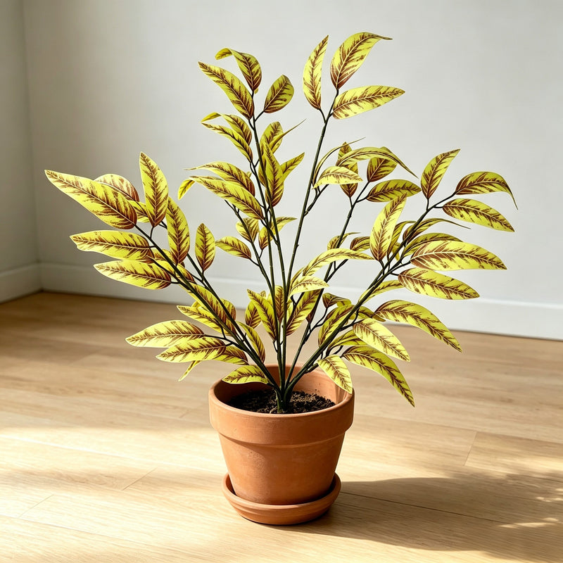 Artificial Snake Plant Bush, 25" Tall Realistic Faux Sansevieria Trifasciata, Modern Home & Office Decor, Zero Maintenance Fake Plants for Indoor Spaces