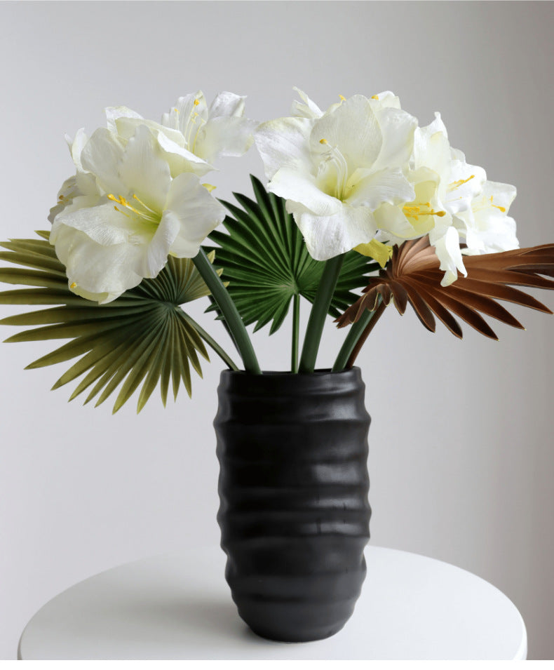 Premium Velvet Amaryllis Stem