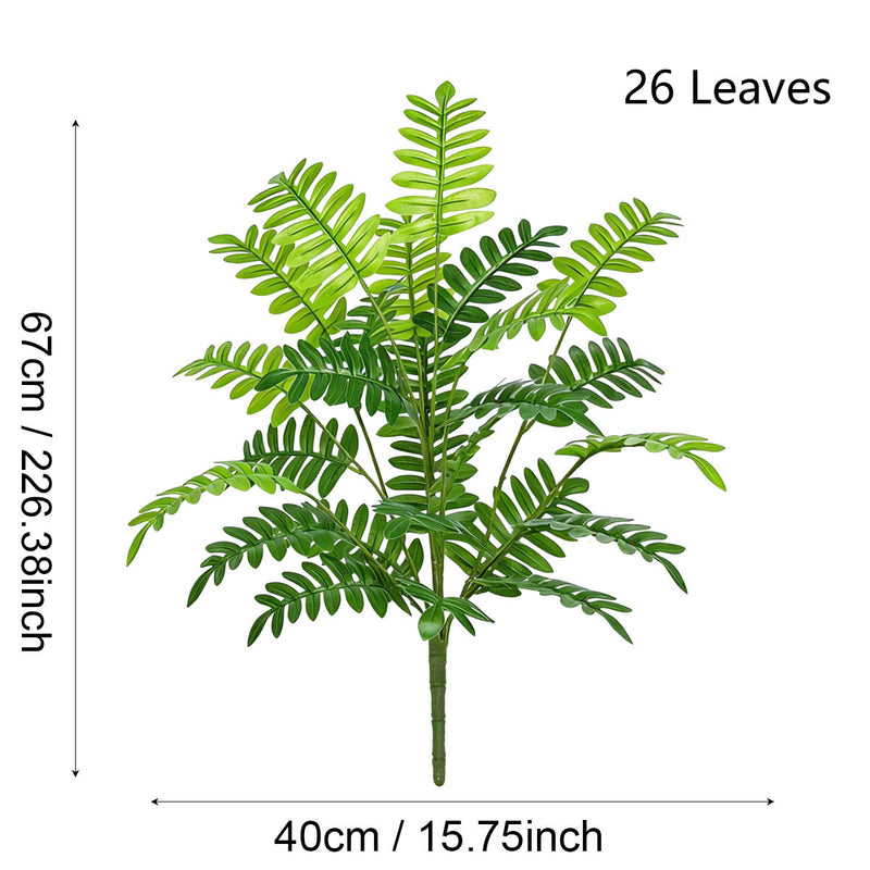 Artificial Snake Plant Bush, 25" Tall Realistic Faux Sansevieria Trifasciata, Modern Home & Office Decor, Zero Maintenance Fake Plants for Indoor Spaces