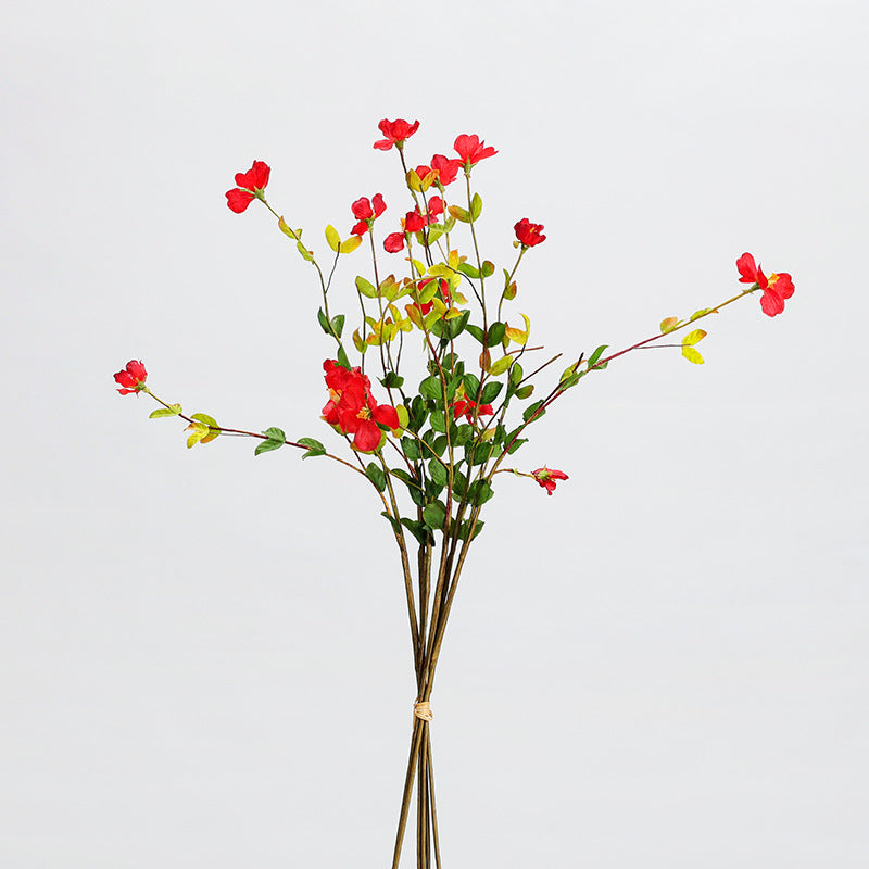 Wildflower Bouquet with 18 Blooms, 20" Faux Silk Floral Arrangement for Weddings, Home Decor, and Events