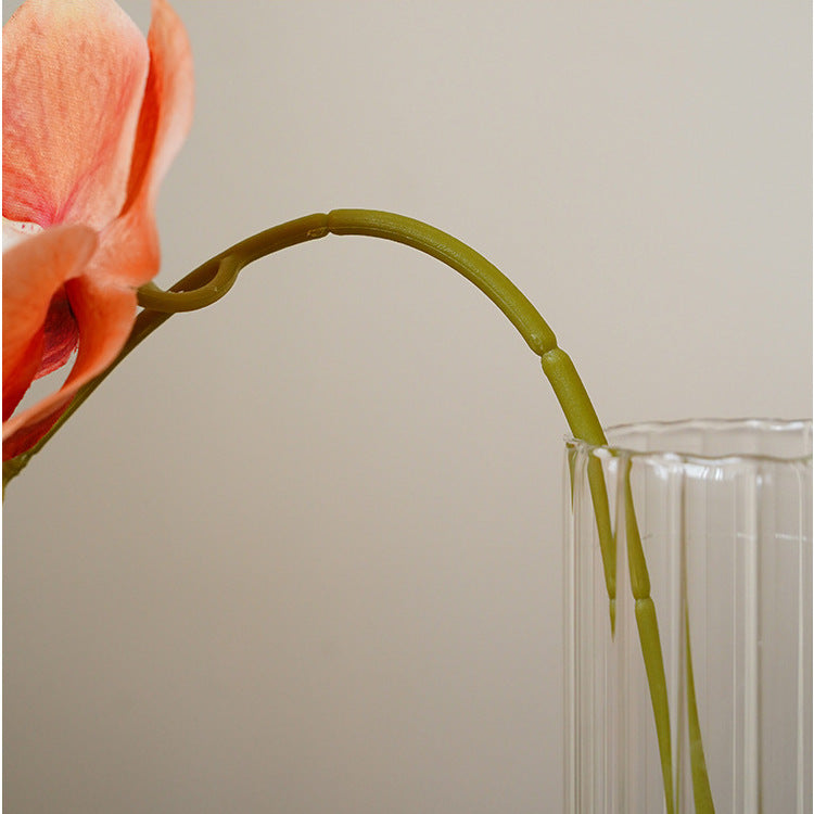 Liquidation en vrac 17" Tige de Phalaenopsis Toucher réel Fleurs artificielles En gros