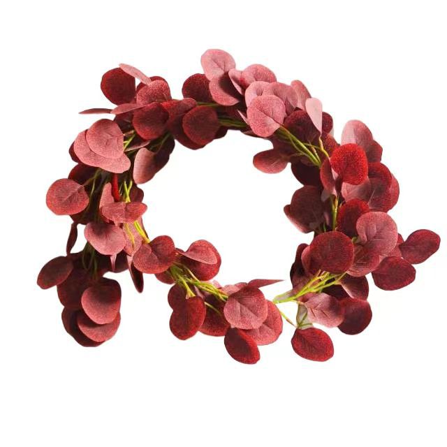 75" Artificial Eucalyptus Vine with 146 Leaves, Trailing Faux Greenery for Weddings, Home Decor, and Commercial Spaces