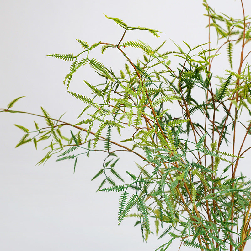 47" Artificial Fern Leaf Greenery Stem, 5-Pointed Dicranopteris Foliage for Home Decor, Wedding Centerpieces & Commercial Displays
