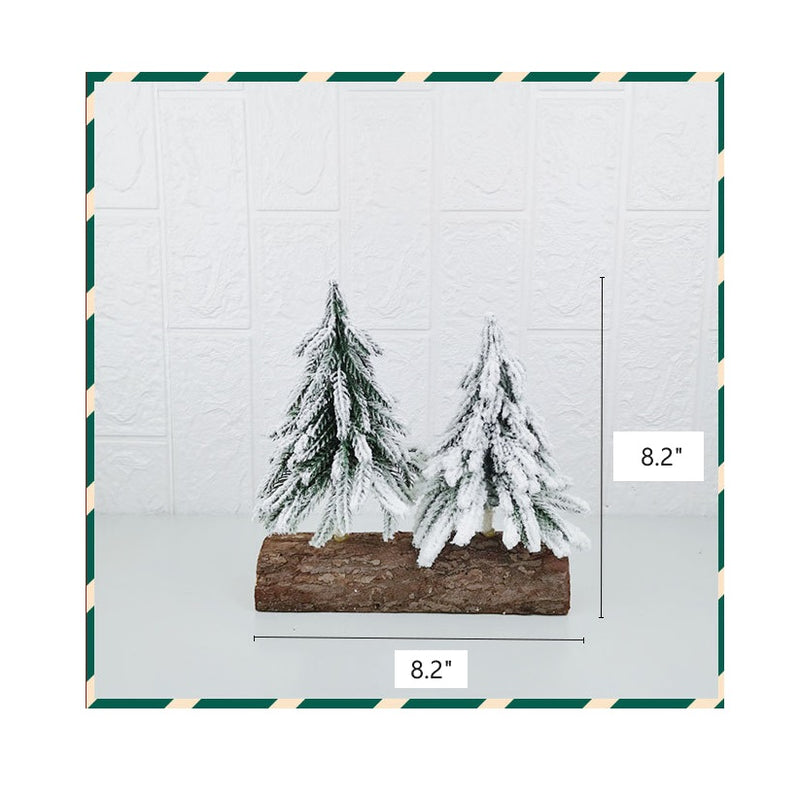 Bulk 8" Artificial Cedar Xmas Tree with Base for Party Tabletop Decor Wholesale