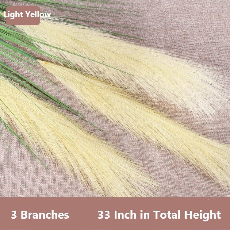 Bulk 33" Grass Artificial Plant Faux Reed Grass Fake Shrubs Outdoor Plant Pampas Wholesale
