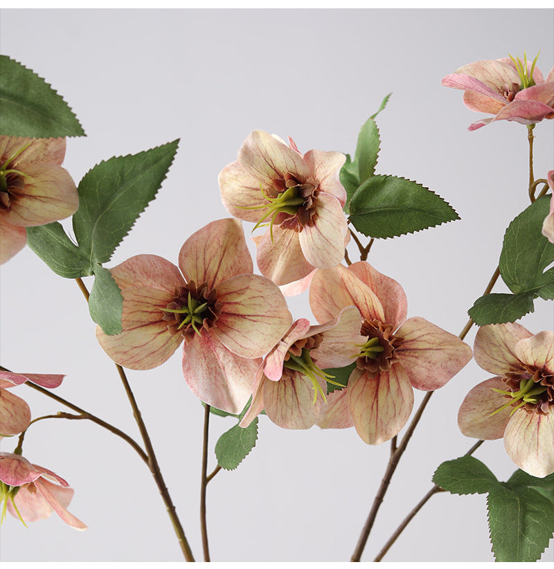 Fleurs artificielles d'hellébore en vrac de 23 pouces en gros 