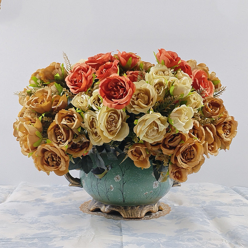 Bulk 11 Inch Mini Rose Bush Stems Fall Decorations Wedding Flowers Wholesale