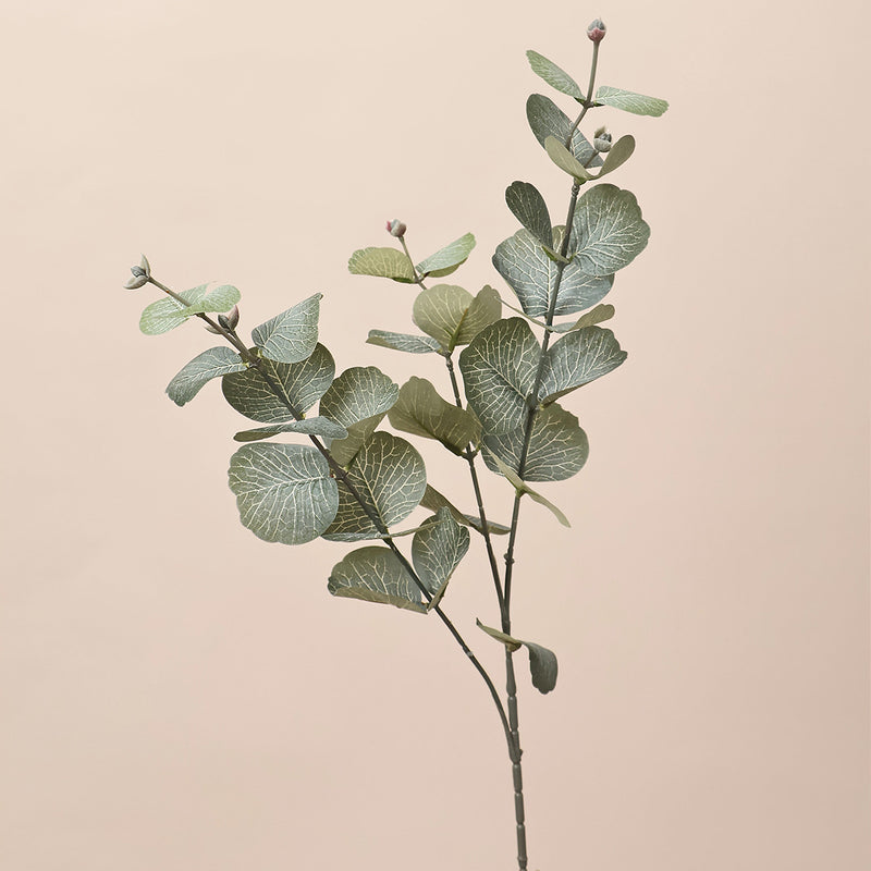 Artificial Eucalyptus Leaf Bush, Bendable Faux Greenery Branch, Indoor Wedding & Home Decor