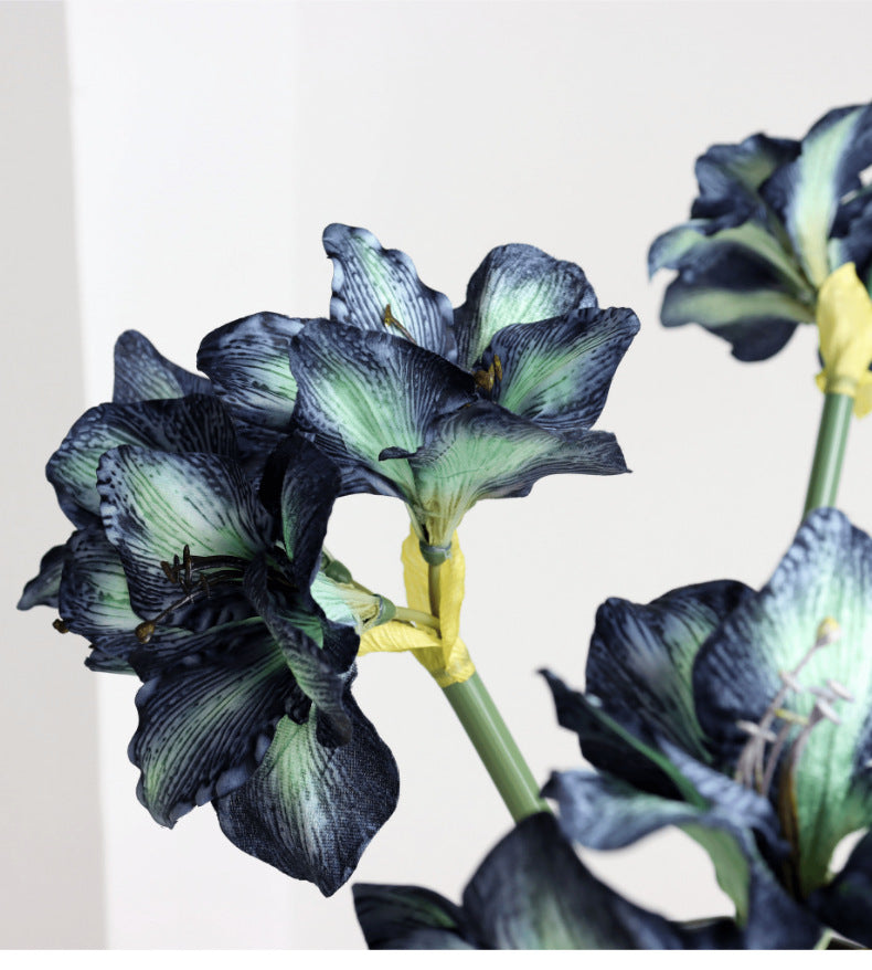 Premium Velvet Amaryllis Stem