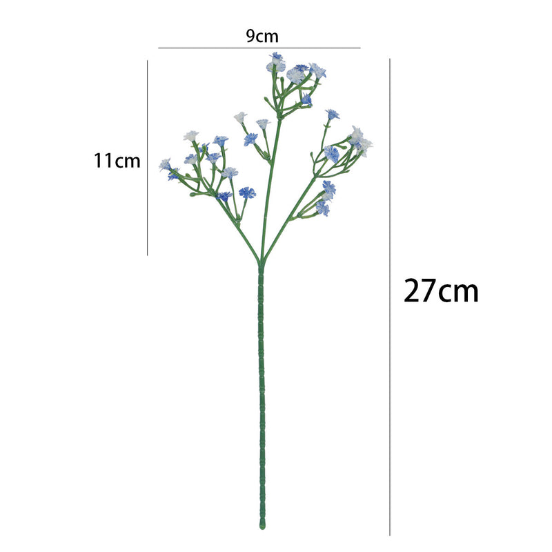 Artificial Baby's Breath Stems, Set of 10 White or Sky Blue Gypsophila Stems for Wedding Centerpieces, Home Decor, Floral Arrangements (11" Tall)