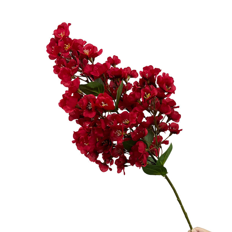 Artificial Begonia Bush, 29" Realistic Silk Flower Stem for Home Decor, Wedding Arrangements & Office Styling, Allergy-Friendly Faux Floral