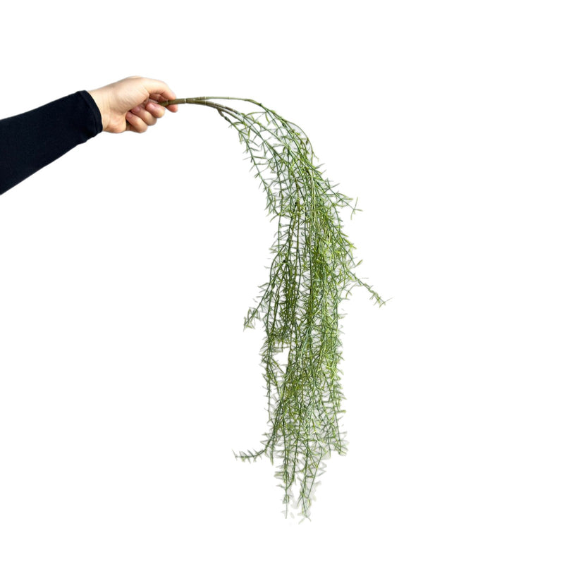 Artificial Asparagus Fern Hanging Vine, 36" Trailing Fake Green Plant for Indoor Decor, Rustic Wedding & Home Styling