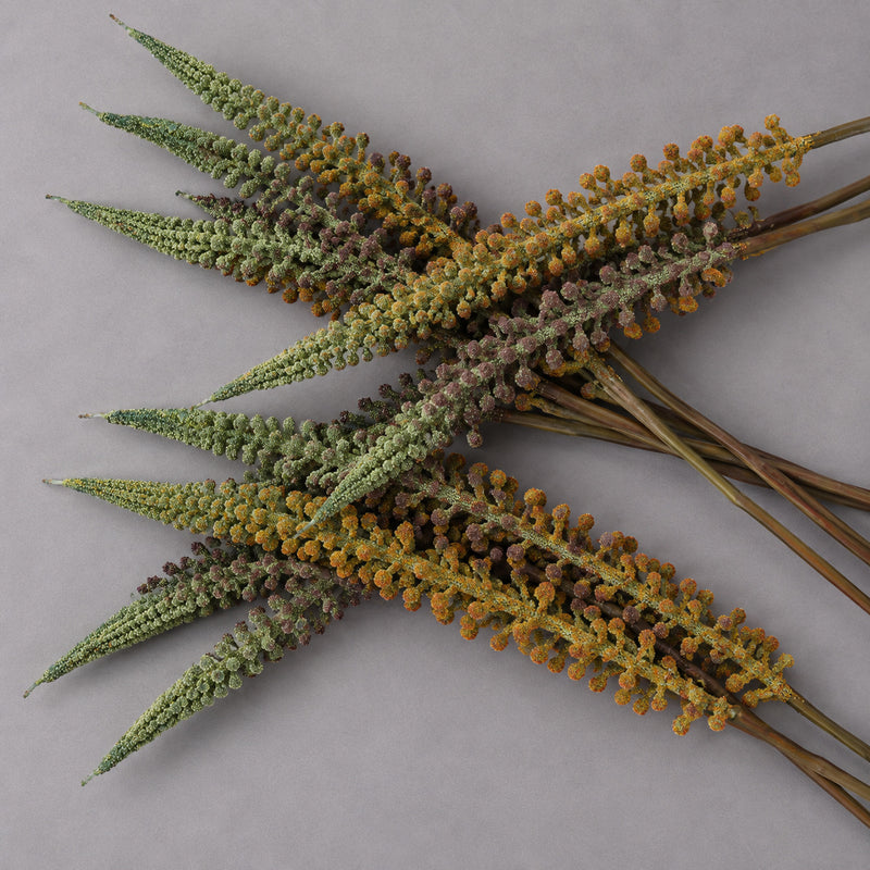 Artificial Foxtail Grass Single Stem, Faux Horsetail Greenery Plastic Stem, Wedding, Vase & Home Decor
