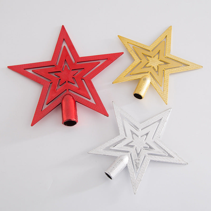 Bulk 10pcs Glitter Star Topper for Xmas Tree Christmas Decor Wholesale