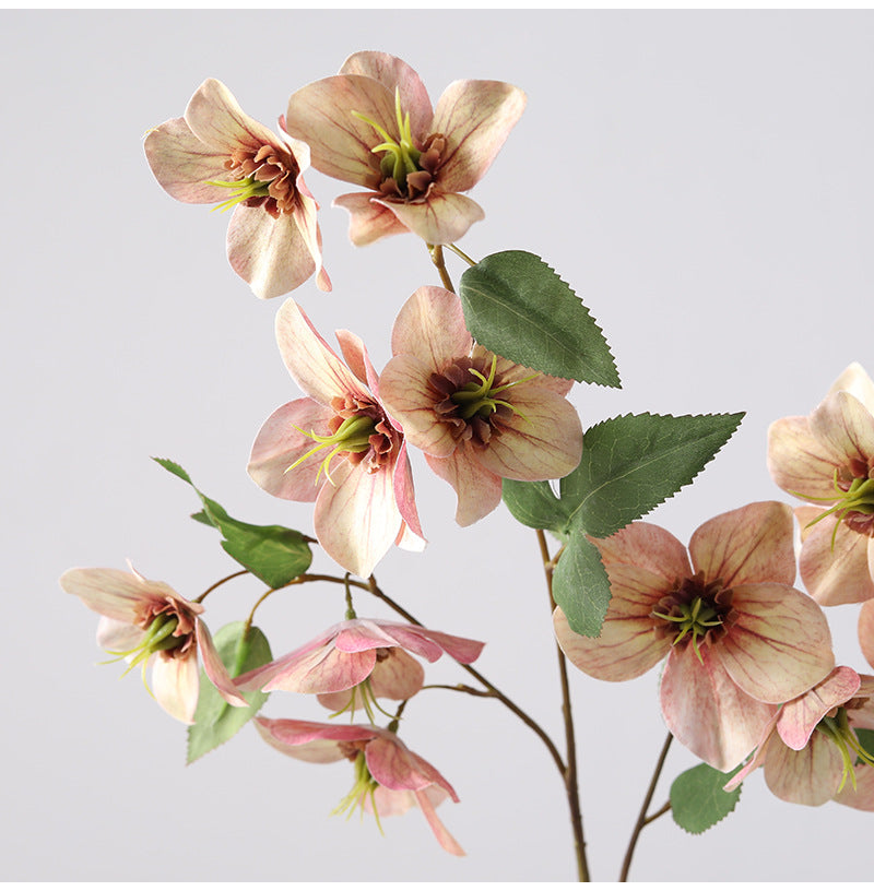 Fleurs artificielles d'hellébore en vrac de 23 pouces en gros 