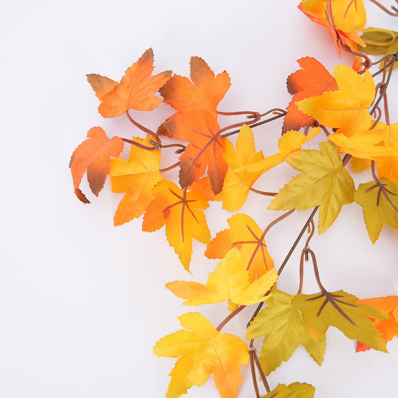 Artificial Maple Leaf Bush, 23" Faux Silk Maple Branch for Home Decor, Wedding Centerpieces & Seasonal Displays