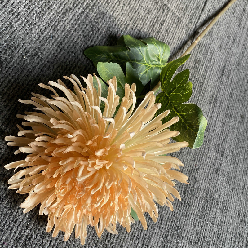 Single Stem Faux Silk Chrysanthemum Flower, 29 Inches Tall, Perfect for Weddings and Home Decor
