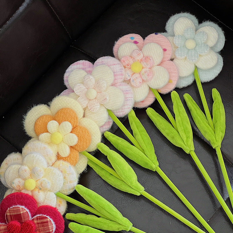 Set of 10 Fluffy Faux Wildflower Stems, DIY Wedding & Home Decor, Bendable Stems for Creative Arrangements