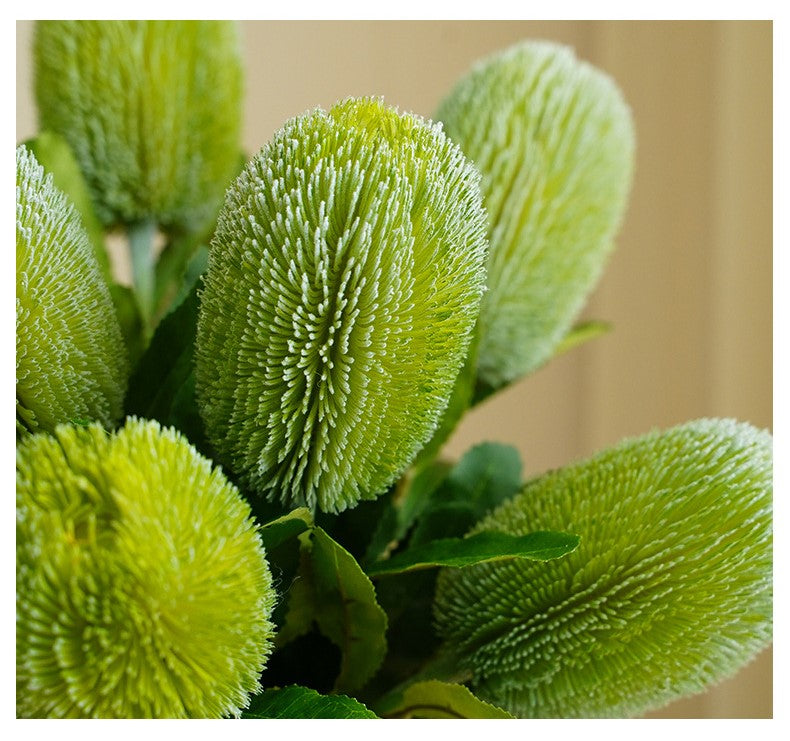 Tige de fleur artificielle Banksia Protea en vrac 25 pouces en gros