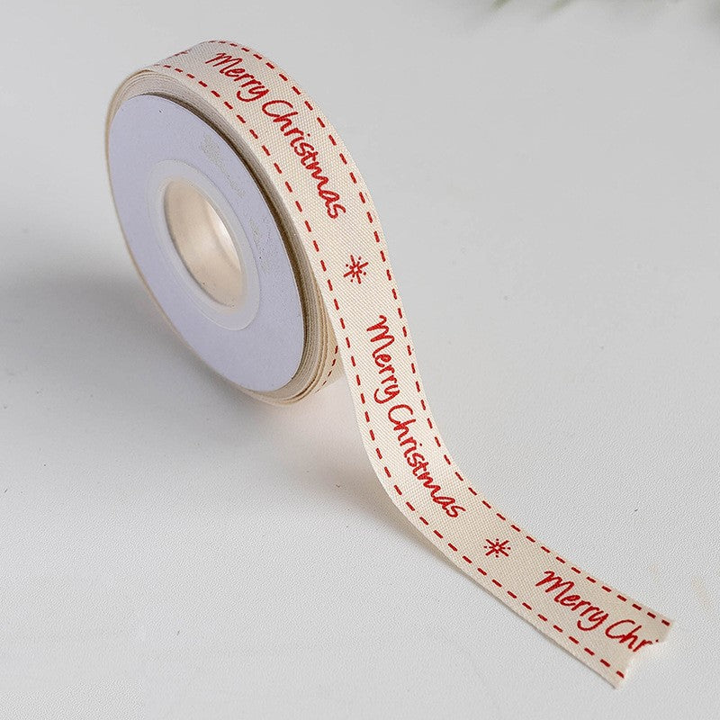 Bulk 10 Yards Christmas Ribbon Christmas Grosgrain Ribbon for Gift Wrapping Crafts DIY Holiday Xmas Decorations Wholesale