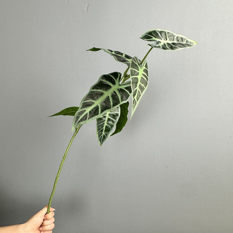 Artificial Begonia Bush with Lifelike Leaves, 28" Height for Home Decor, Wedding Centerpieces & Commercial Displays